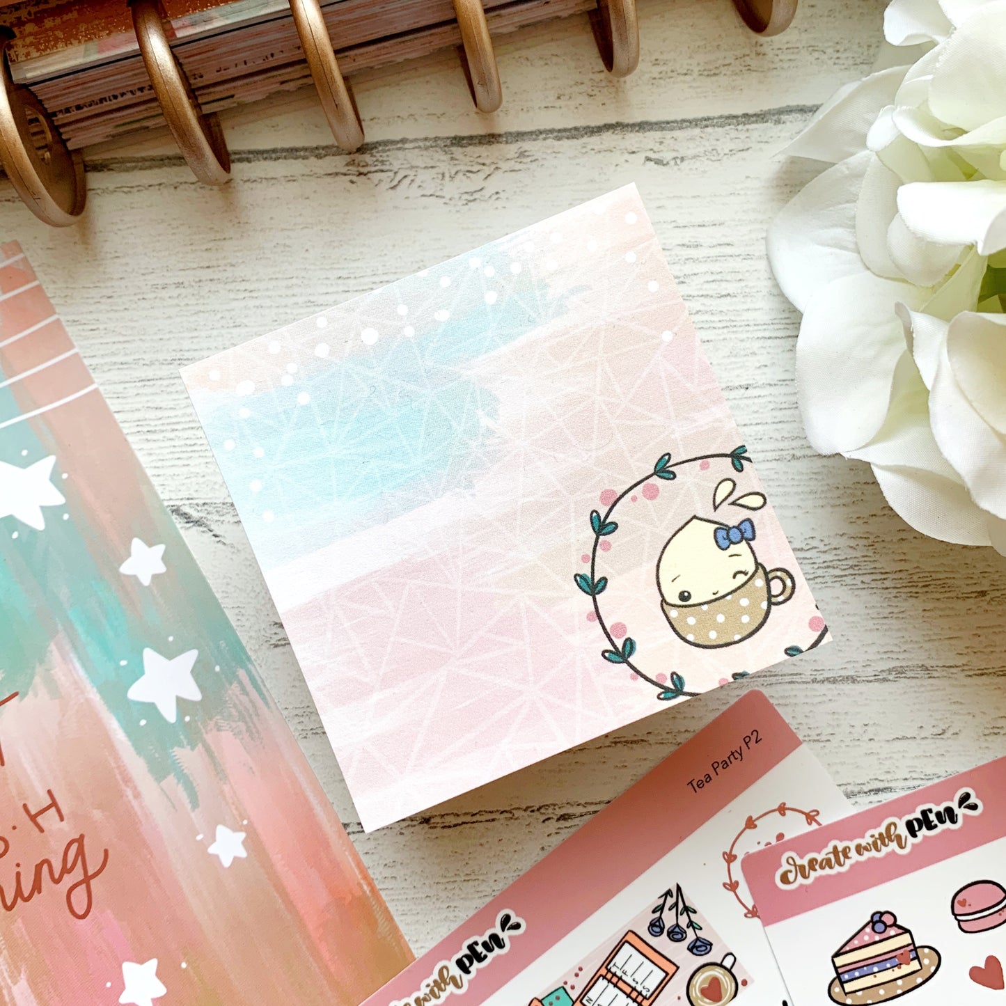 Sticky Notepad: Tea Party