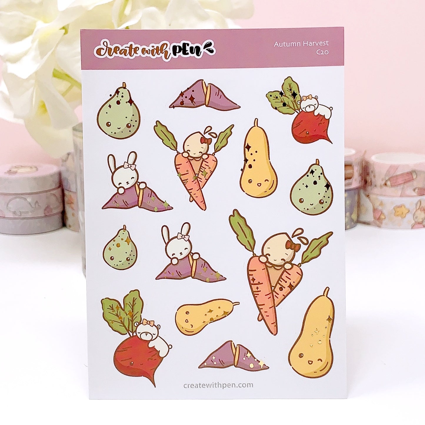 C20 | Autumn Harvest | Fall 2022 | PLANNER STICKERS