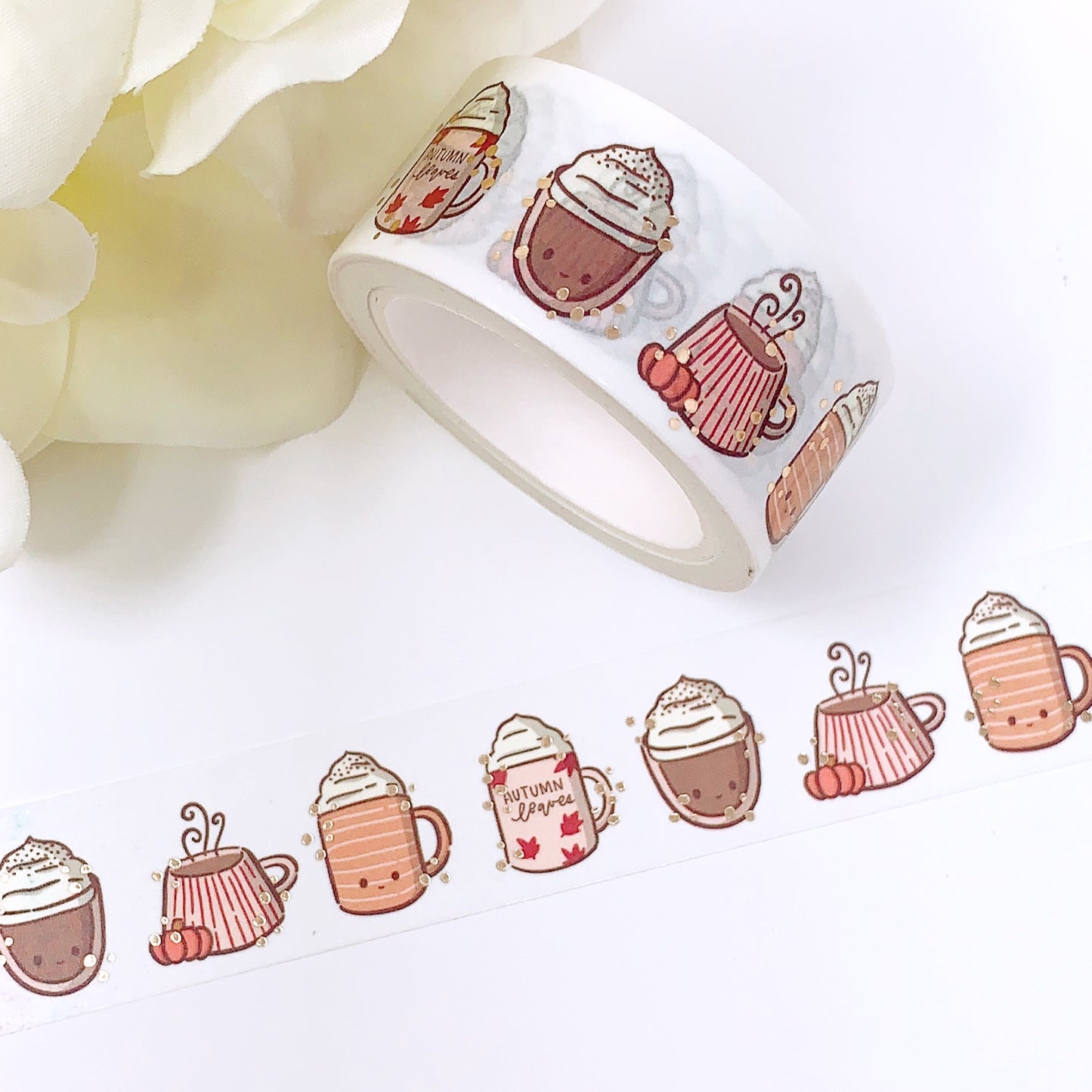 WT23 | Pumpkin Spice Latte | Fall 2022 | Washi Tape