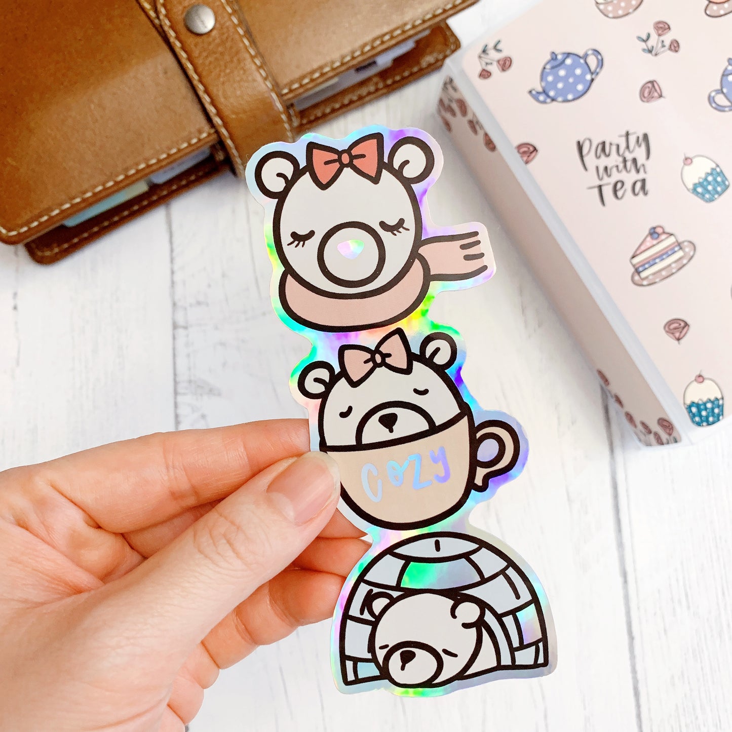 Diecut Bookmark: Polar Bears | Winter 2020 Collection