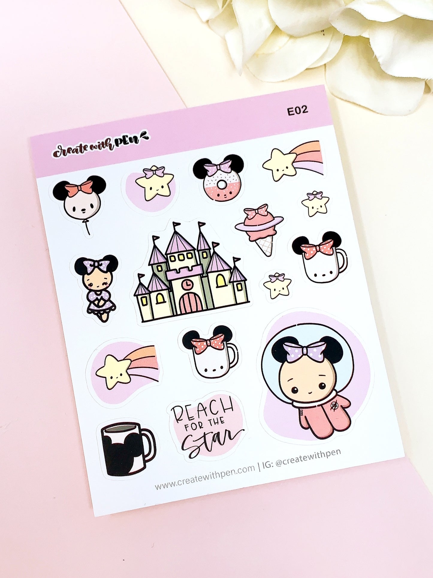 E02 | Minnie Explores | Planner Stickers