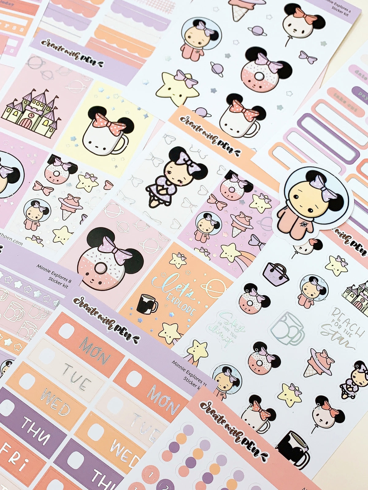 Sticker Mps Mini Note Minnie Explores Sticker Kit – Create with Pen