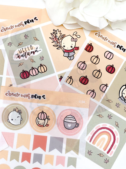 C04 | Fall Deco | Planner Stickers