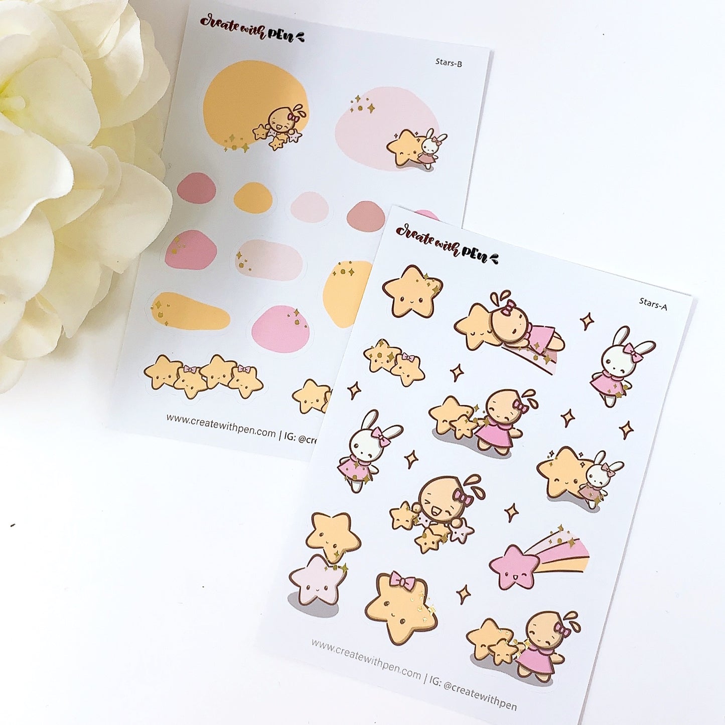Stars | sticker sheet duo