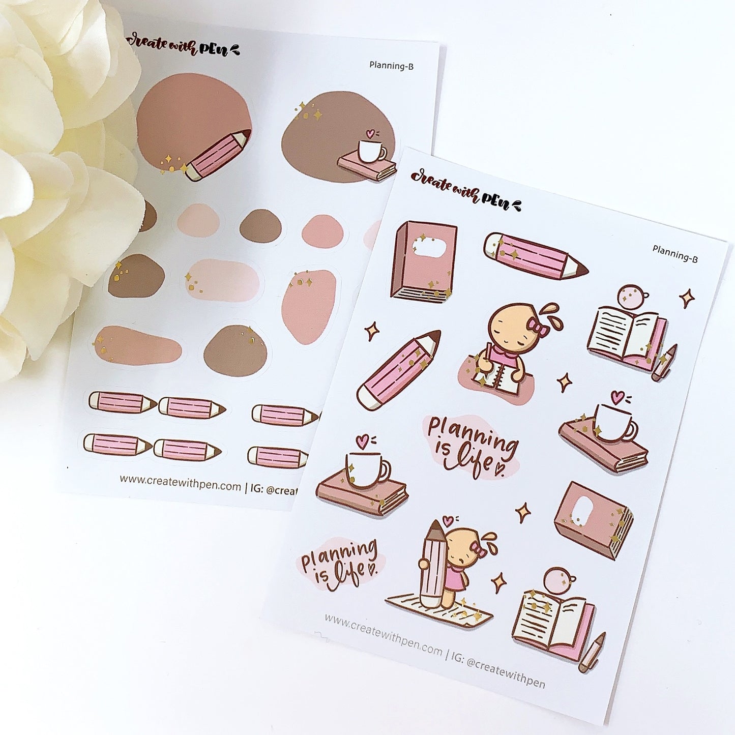 Planning | sticker sheet duo
