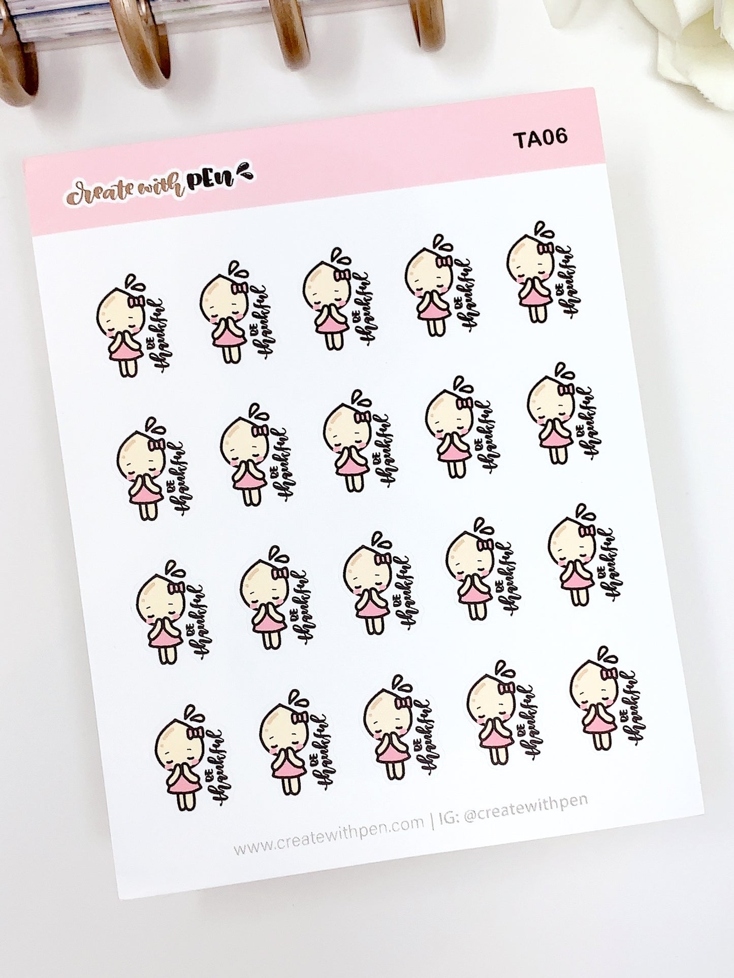TA06 | Thankful | Planner Stickers