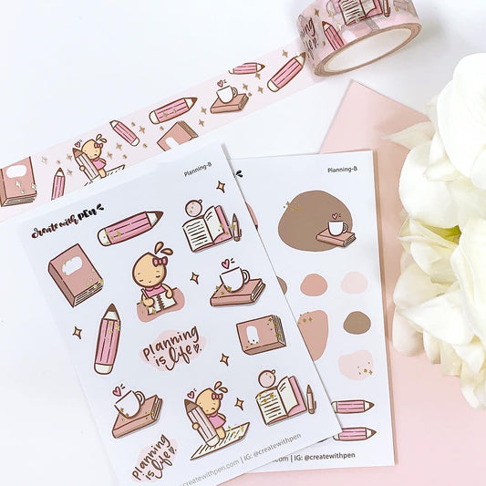 Planning | Washi & sticker sheet duo